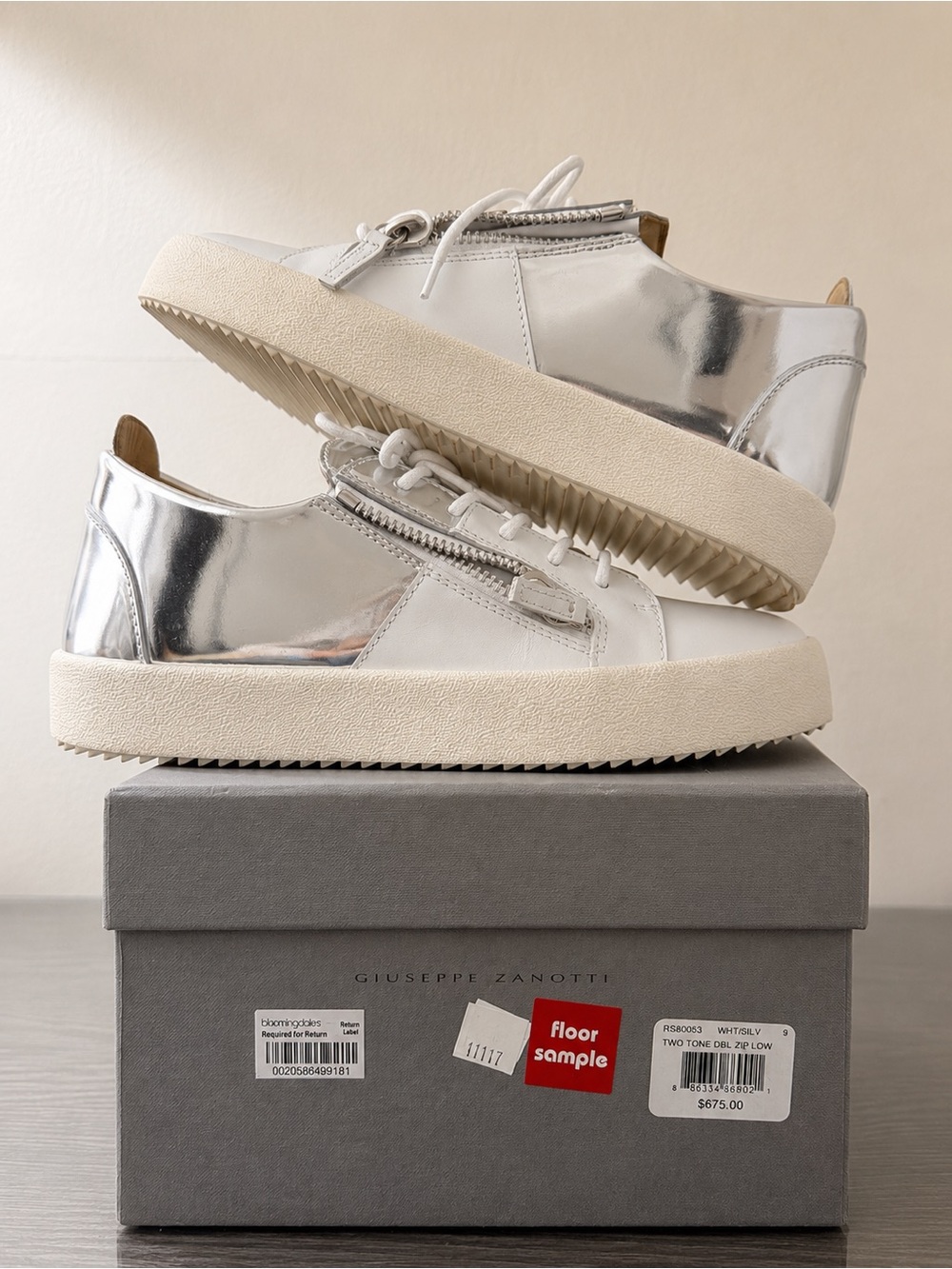 Giuseppe Zanotti Off-White Platform Sneakers